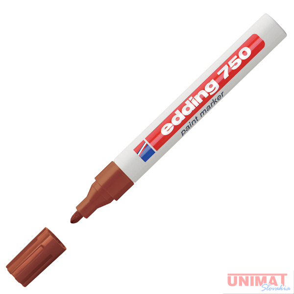 Popisovač lakový EDDING 750, hnedý